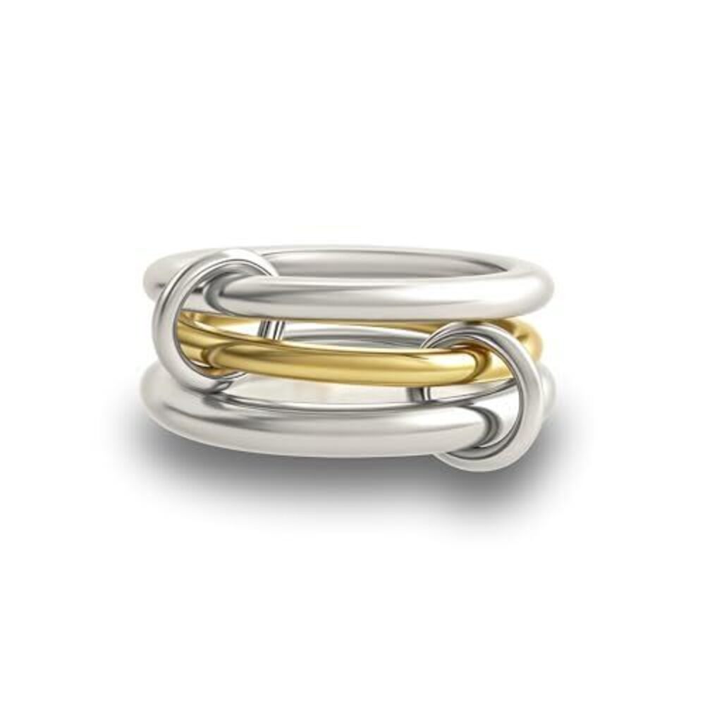 1817 Gold Stackable Rings Non Tarnish, 18k Gold Plated Cubic Zirconia